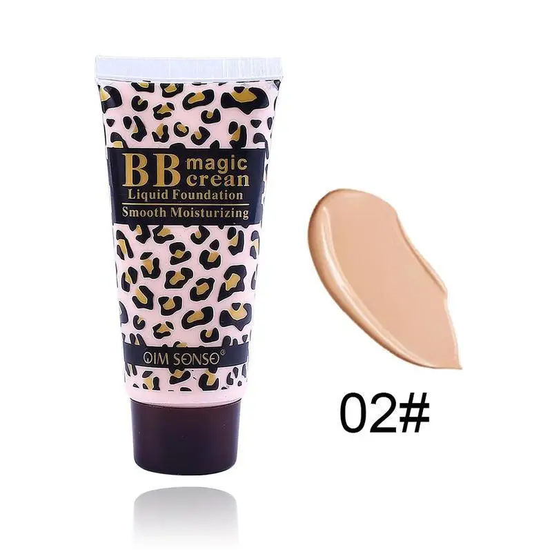 Leopard Magic BB Cream Creme Smooth Moisturizing Makeup Liquid Foundation Creme Concealer Smooth Moisturizing Face BB Cream - Цвет: 2