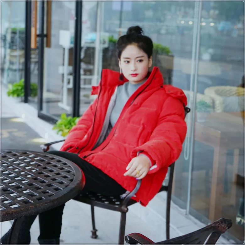 

Hong ga Carnival Festival New Year Fashionable out Warm as You 90 White Duck Red down Jacket Comes
