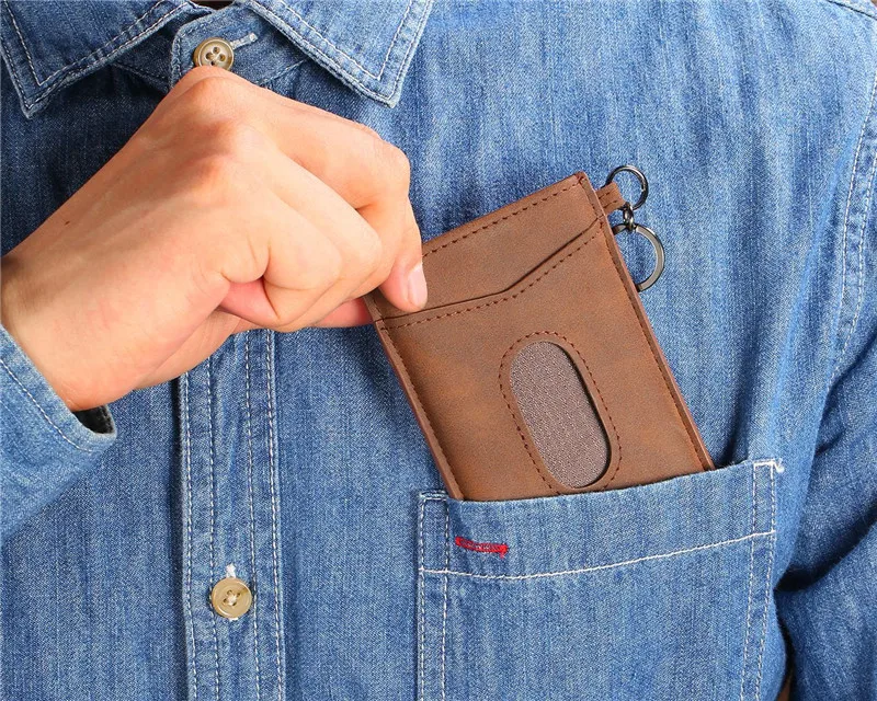 Bycobecy RFID Блокировка Кредитная карта ID держатель для карт Anit-theft кошелек кожаная карта для мужчин и женщин автоматический всплывающий Чехол для карт