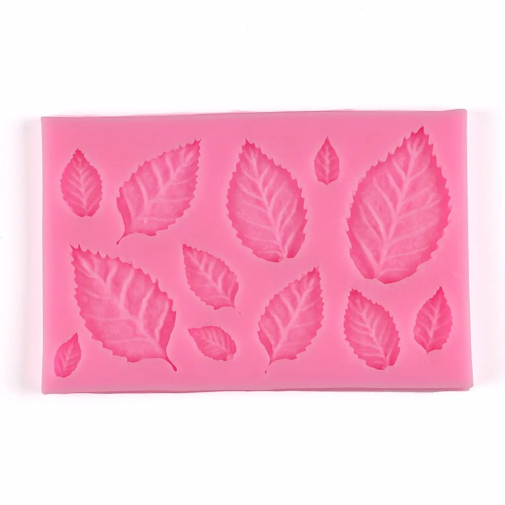 

Cute Tree Leaf Shape Fondant Cake Silicone Mold DIY Kitchen Making Candy Biscuits Molds Chocolate Cake Mould Tools