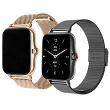 

20mm/22mm Metal band For Amazfit GTS/2/2e/3/GTS2 Mini/GTR 42mm/47mm/GTR2/3/Pro stratos Metal Watch Bracelet Amazfit bip strap