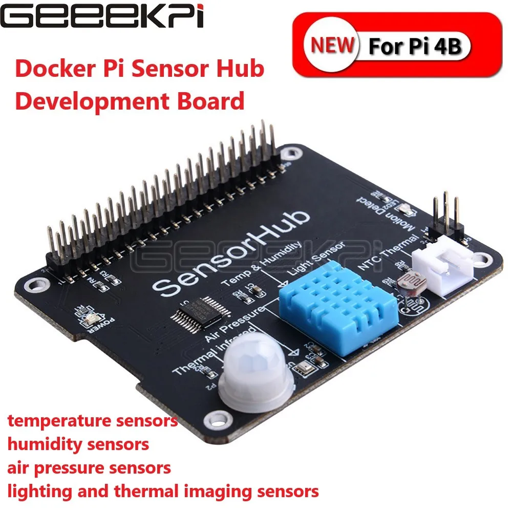 Датчик GeeekPi Docker Pi макетная плата помощник для умного дома Raspberry 4B всех платформ |