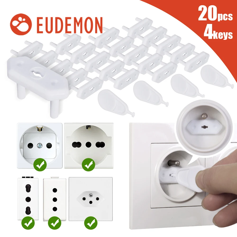 10X  EU Power Kids Bear Socket Covers Baby Guard Mains Safety Protector ABS HOT