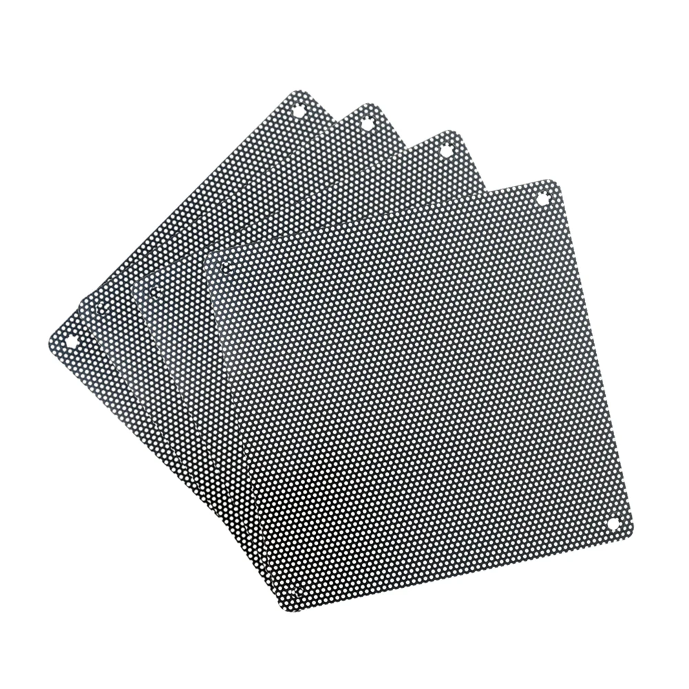 5PCS Black White Squre Black PVC PC Fan Dust Filter Dustproof Case Computer Mesh Dust Covers 80x80mm 90x90mm 120x120mm 140x140mm