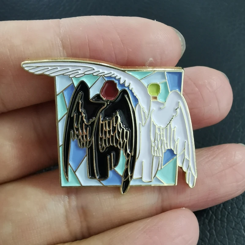 Good Omens brooch