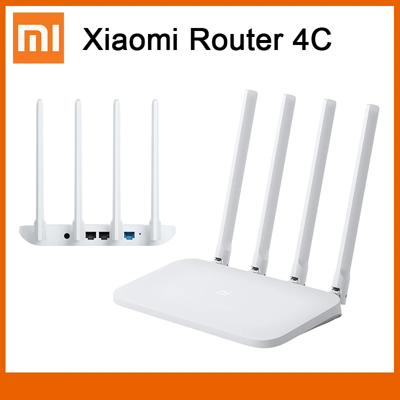 Xiaomi Wi-Fi маршрутизатор 4C RAM 64 GB 802 11 b/g/n 2 4 г 300 Мбит/с антенны Smart APP управление