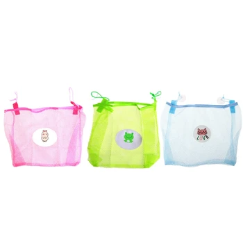 Child Bath Toy Storage Bag Organiser Net Suction Baskets Kids Bathroom Mesh Bag 1