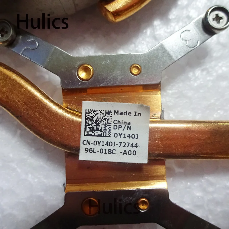 Hulics CN-0Y140J для DELL Studio 1555 Вентилятор охлаждения теплоотвод медная трубка 0Y140J
