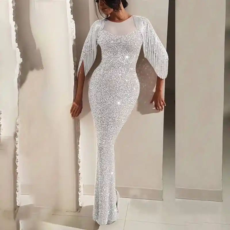 bodycon maxi evening dress