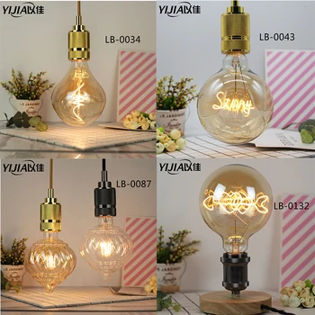 

Vintage Edison Light G125 bulb led bulb E27 220V 4W Christmas decoration light bulb creative led energy-saving filament Light