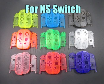 

Clear For Nitendo switch Joy Con full Housing Shell Case controller left right joycon with middle frame cover Transparent