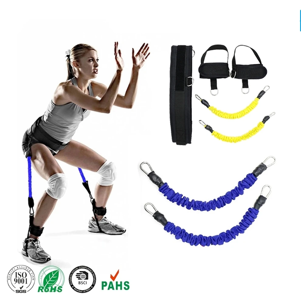 

Vertical Jump Fitness Elastic Leg Strength Pull Rope Sport Bounce Belt Running Pull Squat Dumbbell Training Resistance Ropes