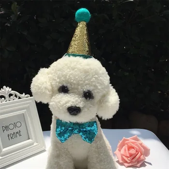 

Dog Birthday Hat Bowknot Tie Dog Cat Headband Party Decoration Pet Headwear Birthday Costume Pet Accessories