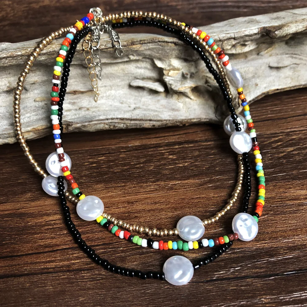 Meetvii Fashion Handmade Starfish Ivory Seed Beads Necklace Women Bohemian Trendy Beaded Jewelry Choker Necklaces - Image 4