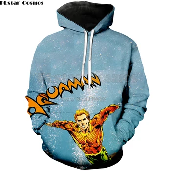 

PLstar Cosmos 2020 Harajuku Superhero Batman Superman Aquaman Flash 3D Print Hoodie/Sweatshirt Unisex -11