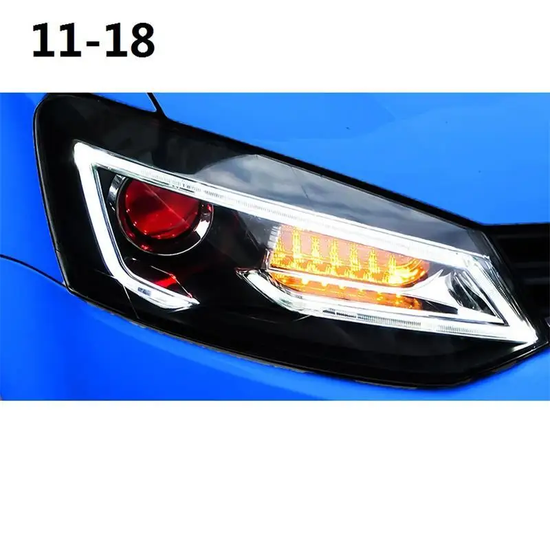 Drl Assessoires боковой указатель поворота ходовые огни Luces Neblineros Led Para авто освещение фары 17 18 для Volkswagen Polo