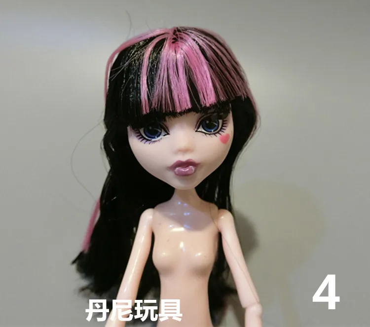 28 см, 11 шарнирных кукол, игрушки, высокое качество, китайская Кукла, BJD, шарнирная кукла, игрушки для девочек, детская кукла, отправка ever after high, голова куклы - Цвет: Синий