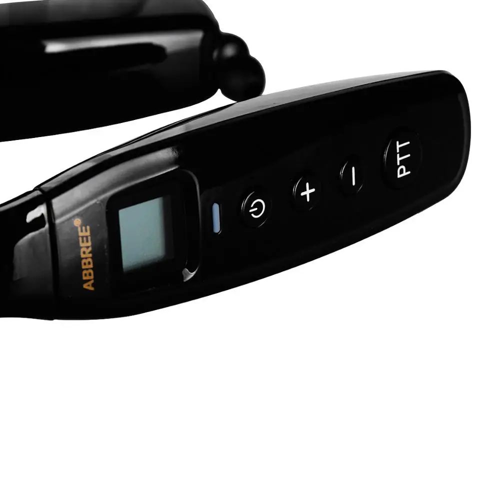 Abbree AR-669 UHF 400-470 МГц 0,5 Вт 99CH Шейная рация Bluetooth гарнитура наушники для двухстороннего радио и телефона