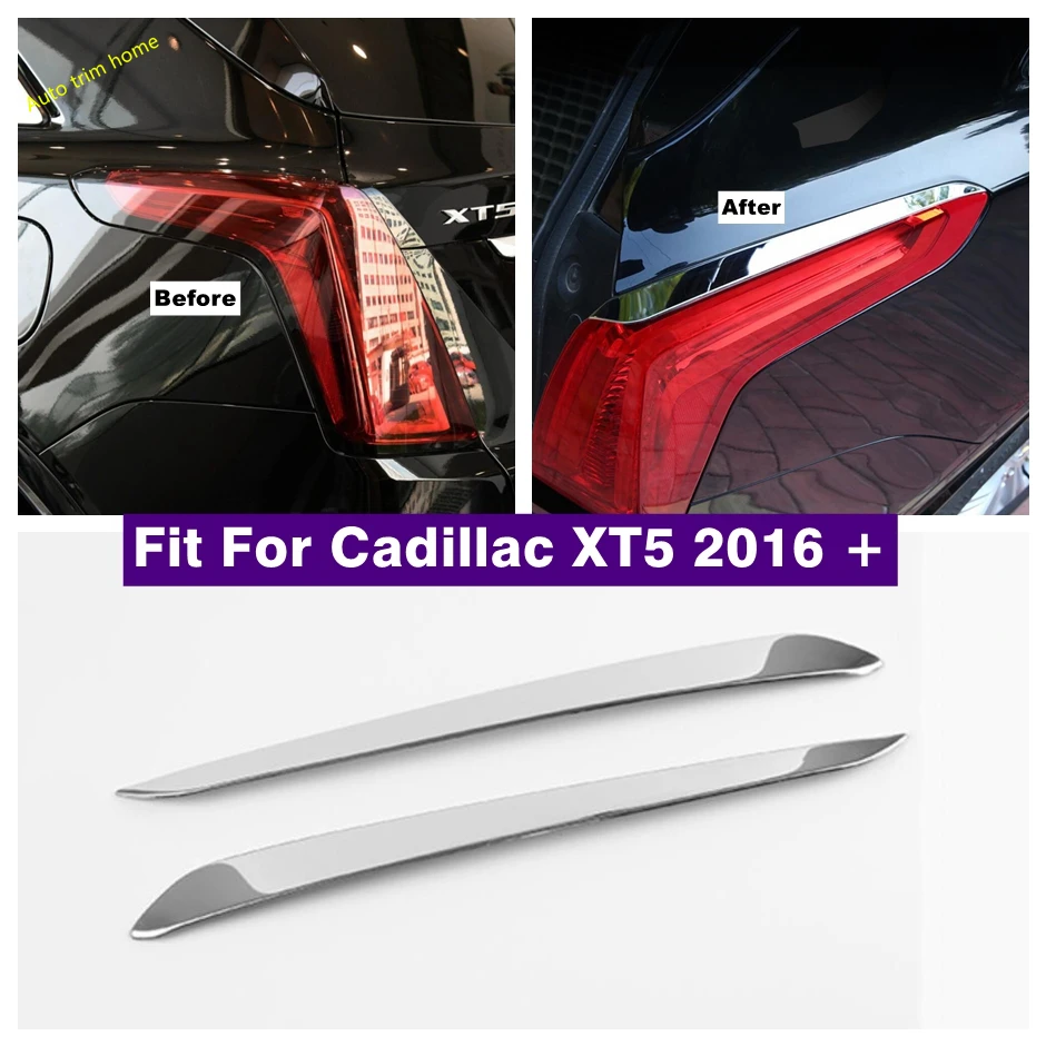 

Trunk Rear Tail Lights Lamps Eyebrow Eyelid Overlay Stripes Cover Trim Fit For Cadillac XT5 2017 - 2021 Accessories Car-styling