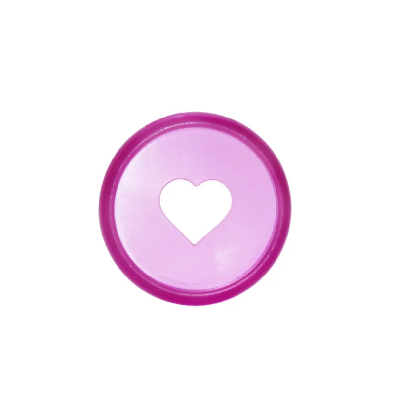 Purple 100 шт 28 мм блокнот в форме сердца с отверстием в виде гриба, пластиковые кнопки в рулонах с вкладышами, складной диск на 360 градусов, сделай сам, связывающее кольцо для записной книжки - Цвет: Purple