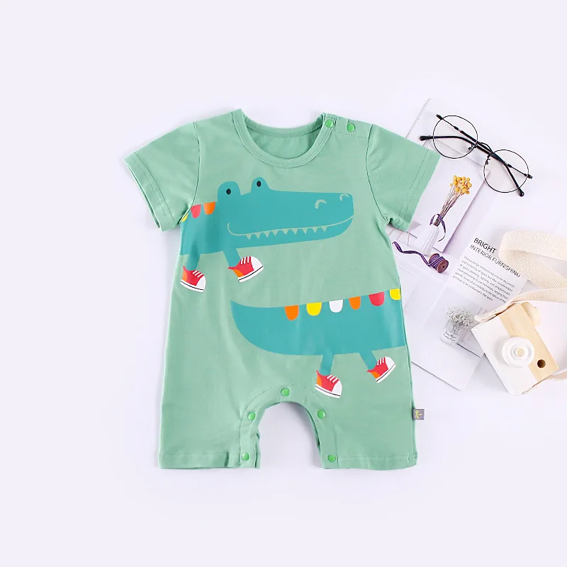 

Baby Onesie Summer Thin Section Newborns Short Sleeved Kazakhstan INS Baby Europe And America Hot Selling Crawling Clothes Infan