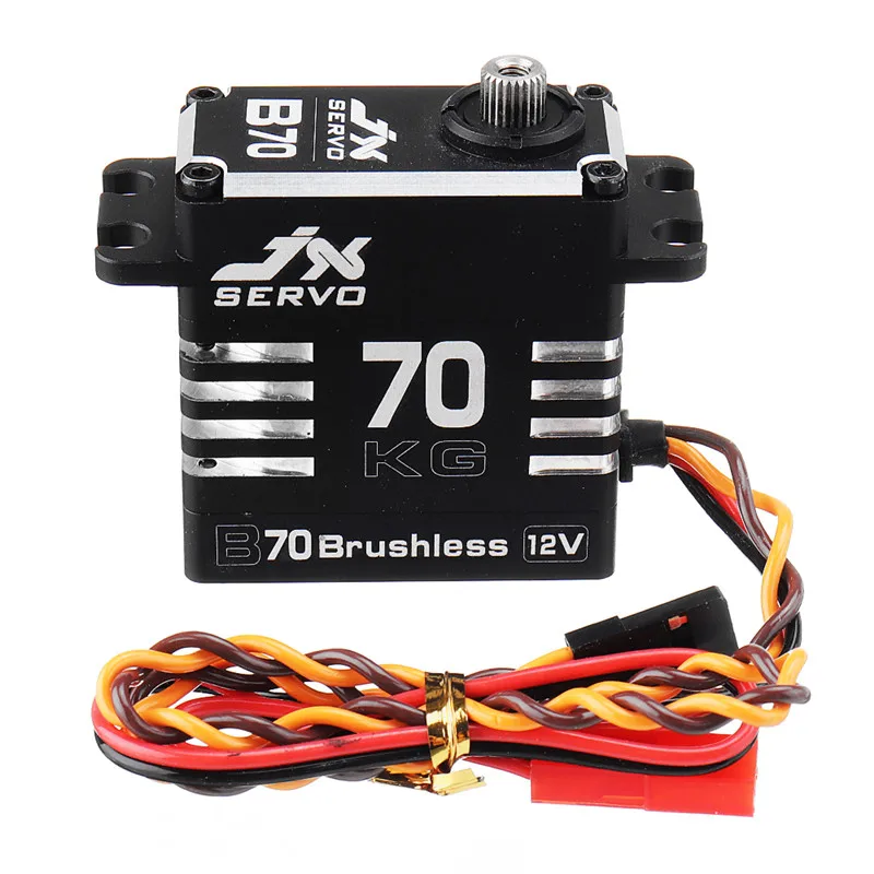 JX Servo B70 HV 12V 72KG 180 ° бесщеточный большой крутящий момент металлическая передача цифровая сервопривод для радиоуправляемого дрона мультиротор FPV запчасти