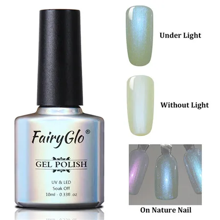 9502 FairyGlo 10 мл Гель-лак для ногтей жемчужный Блестящий УФ-Гель-лак замачиваемый долговечный дизайн ногтей Гель-лак Гибридный лак - Цвет: 9502
