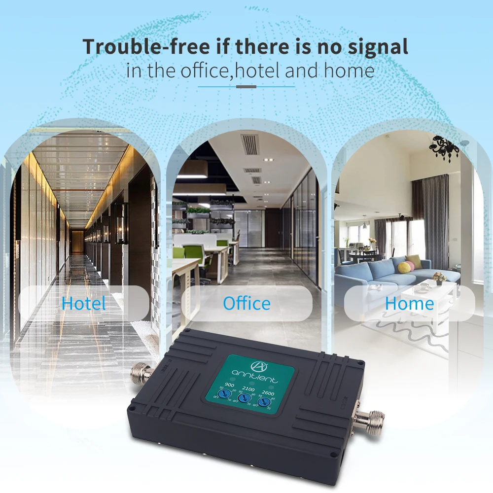 Ретранслятор сотового сигнала GSM 900 WCDMA 2100 LTE 2600 ретранслятор 2G 3G 4G 900/2100/2600 МГц