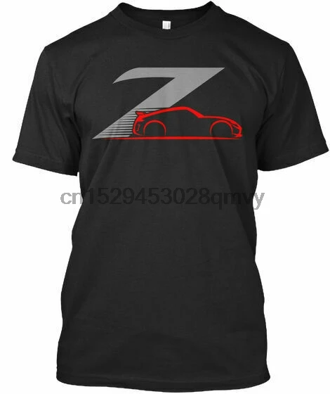 370z серая и красная 7 Высококачественная футболка из хлопка |