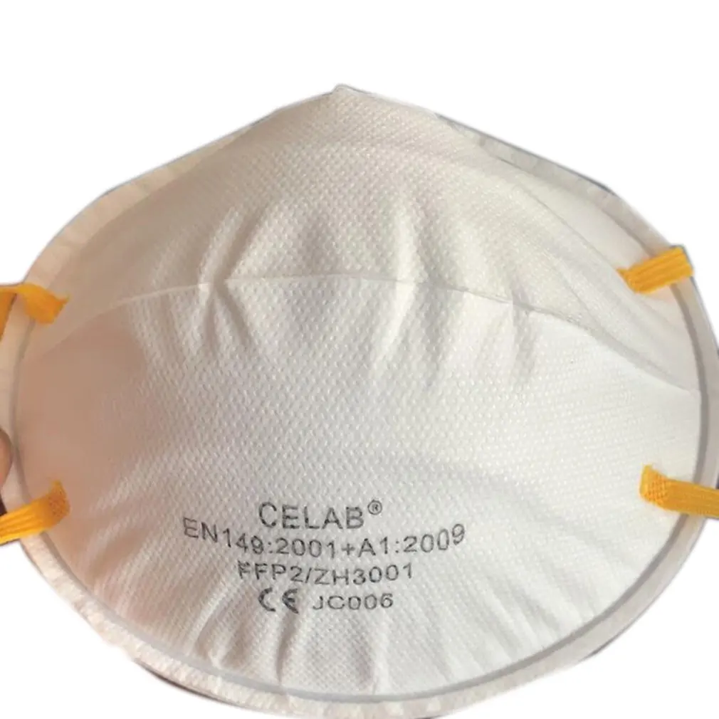 

10pcs FFP2 Head-Mounted Protective Mask High Efficiency Filtration Adjustable 3D Fitting Design Light And Breathable 2020