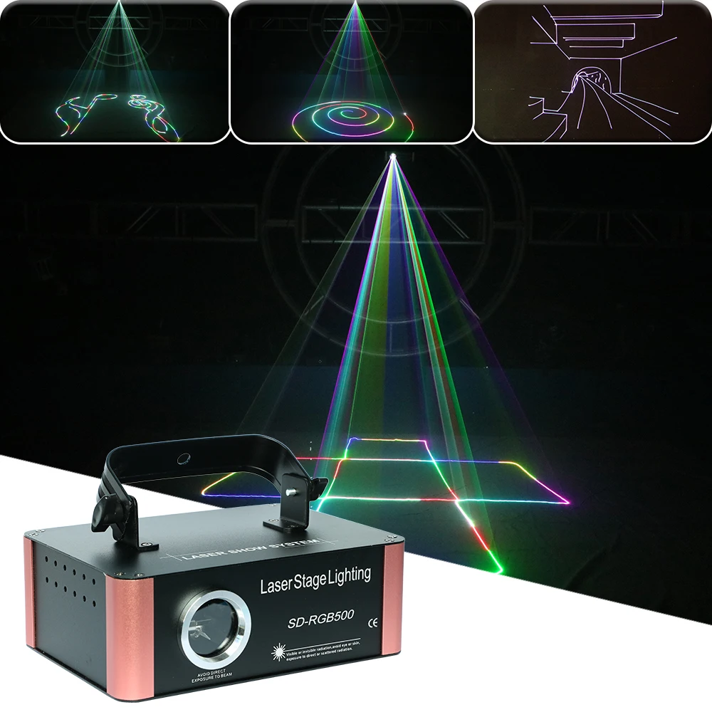 2021 500mw RGB SD Card Animation Laser Light DMX512 Stage Party Show Sign Lights Disco DJ led Music Concert Laser Projector retractable sword weapon category luminous stick four retractable sticks light concert party props plastic hot sale 2021