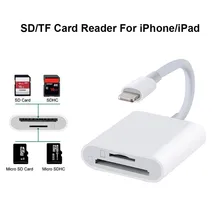 SD TF Card Reader for lightning iPad Memory Cards Reader Adapter for Apple iPhone Camera OTG