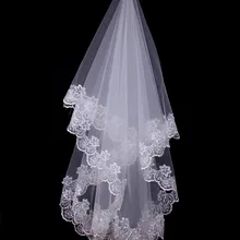 Свадебные аксессуары Velos De Novia, свадебная вуаль с аппликацией, роскошная кружевная вуаль для невесты