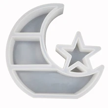 Large Crescent Moon Tray Resin Mold Moon Star Shelf Crystal Display Tray Jewelry Plate Resin Casting Molds Craft Tools Large Crescent Moon Tray Resin Mold Moon Star Shelf Crystal Display Tray Jewelry Plate Resin Casting Molds Craft Tools