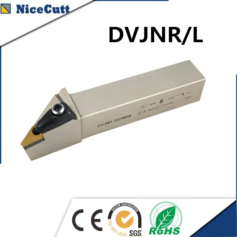 Держатель внешнего токарного инструмента DVJNR/L1616H16 Nicecutt для VNMG|turning tool holder|external