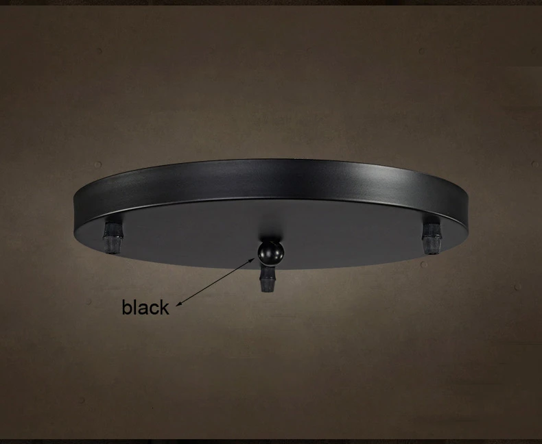 Современный светодиодный подвесной светильник с деревянным железом, столовая, бар, кафе, ресторан, скандинавские, для помещений, деревянный цилиндр, подвесной светильник - Body Color: 30cm round black