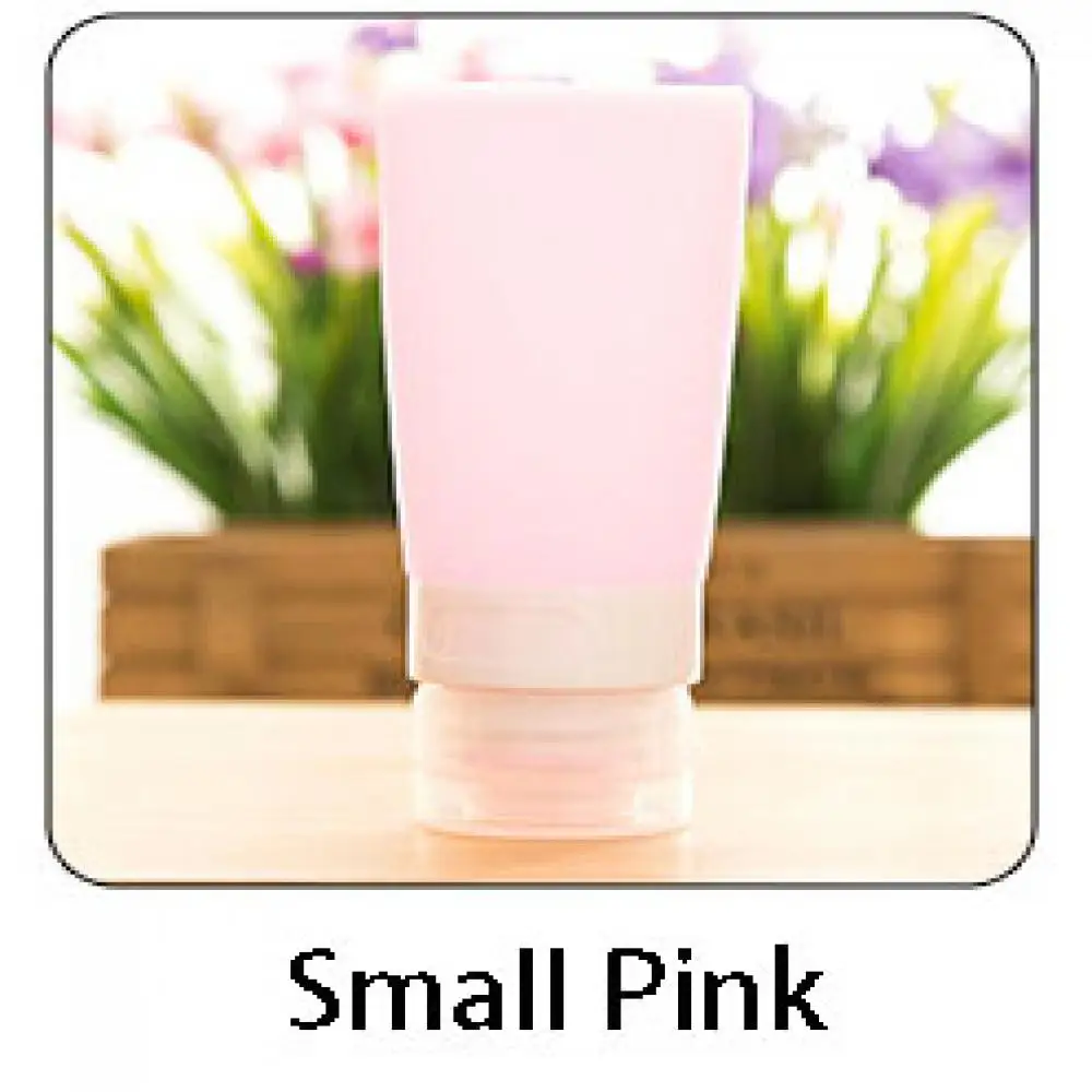 38ml pink Портативные силиконовые бутылки для путешествий Умная упаковка сжимаемая переносная трубка контейнер шампунь для ванной Путешествия Портативная очищающая пена - Цвет: 38ml pink