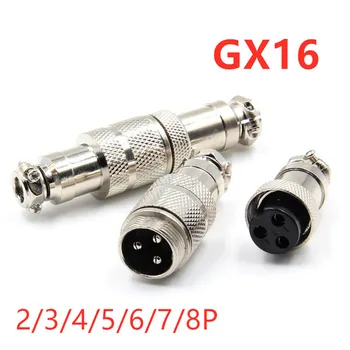 

1set GX16 Aviation Connector Plug Docking Femal & Mele 2pin 3pin 4pin 5pin 6pin 7pin 8pin Circular Butting Connector