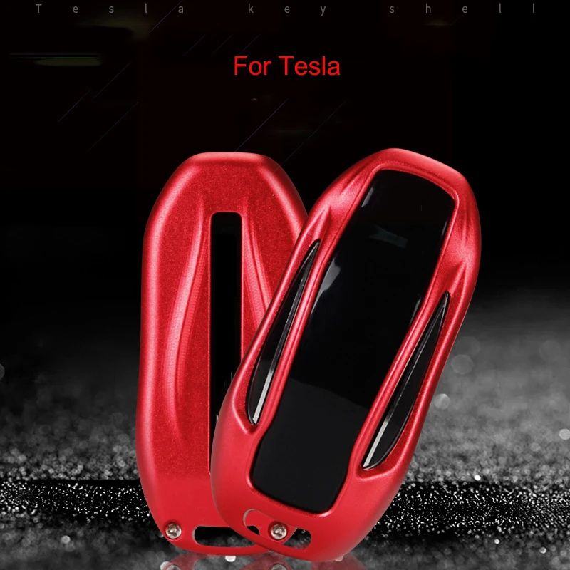 

Car Key Shell for Tesla Model X Aluminum Alloy Car Key Shell Case Key Cover Car Decoration Accessories Supplies Key Fob Cover