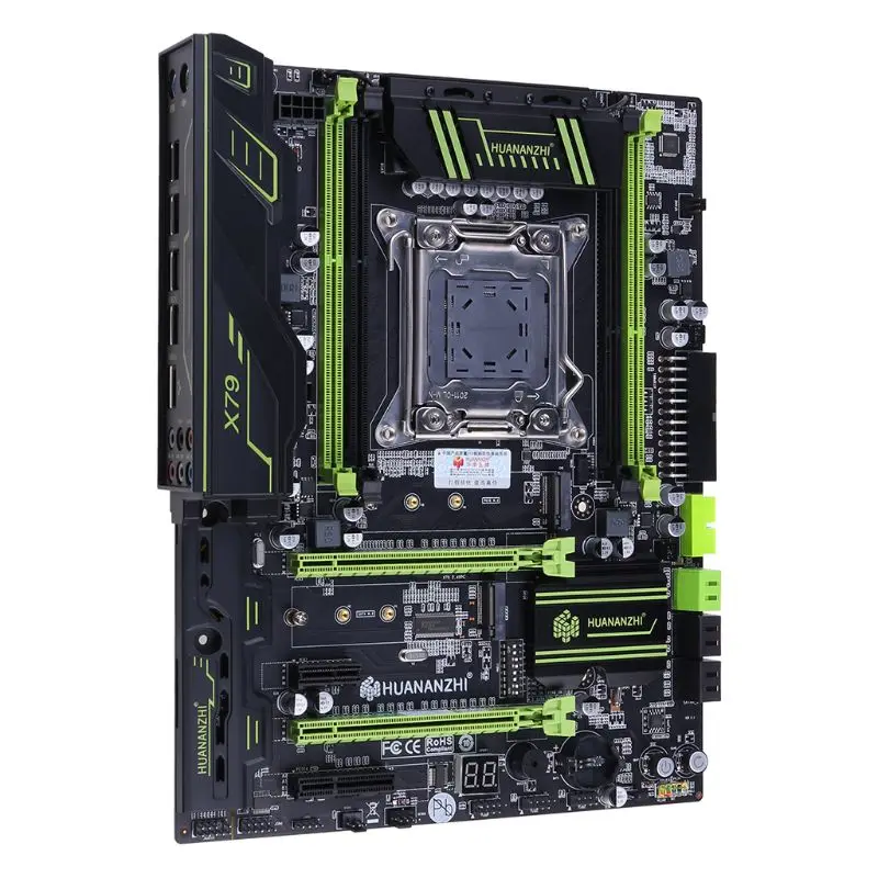 

Huananzhi X79 Motherboard LGA2011 USB3.0 SATA3 PCI-E NVME M.2 SSD Support REG ECC Memory and Xeon E5 Processor