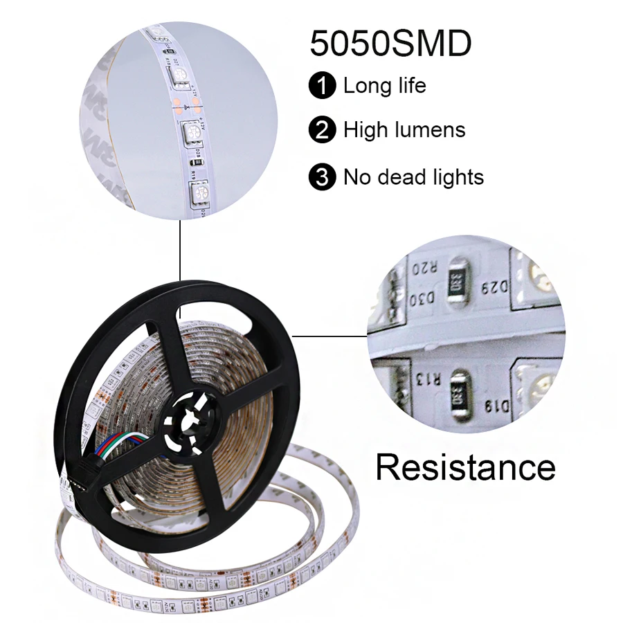 Светодиодная подсветка под шкаф белый/теплый белый RGB 300 светодиодная лента кухонный шкаф ночной светильник RF пульт дистанционного управления для домашнего гардероба светодиодный диодная лента