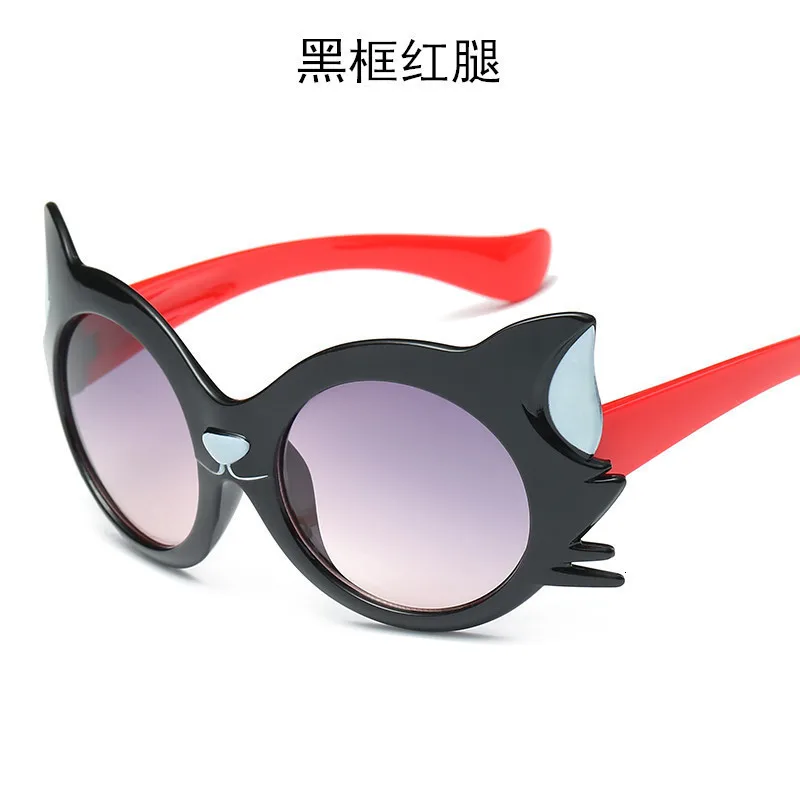 Милые Солнцезащитные очки "кошачий глаз", детские солнцезащитные очки с мультяшными животными, детские очки, подарок для девочек и мальчиков, Oculos Lentes Gafas De Sol UV400