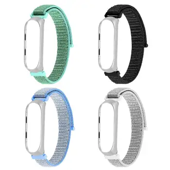 

ALLOYSEED Nylon Loop Watch Band Wrist Strap For Xiaomi Band 3 4 Bracelet Wristband Replacement Watchband Strap For Miband 4 Mi 3