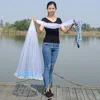 240/300/360cm Outdoor Fishing Hand Throw Fine Mesh Cast Net Flying Trap Disc ► Photo 2/6