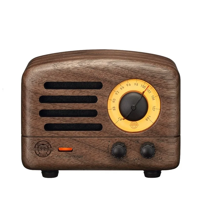 MaoKing(MUZEN) Bluetooth динамик MW-2/MW-2I Маленький принц FM радио Ручной Работы Деревянный сабвуфер ретро искусство подарок - Цвет: Whoa