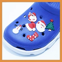 1PCS PVC Croc Shoe Charms Black Girl Magic Shoe Button Accessories Buckle Decorations Charm for Christmas tree Santa Claus Gifts