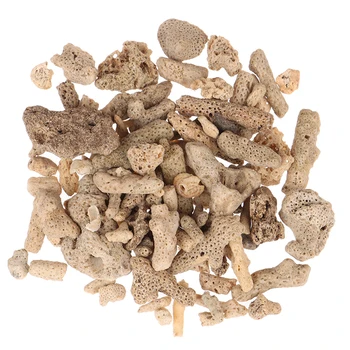 

500g Aquarium Substrate Coral Ornaments Natural White Reef Flower Decorations About For Aquarium Fish Tank