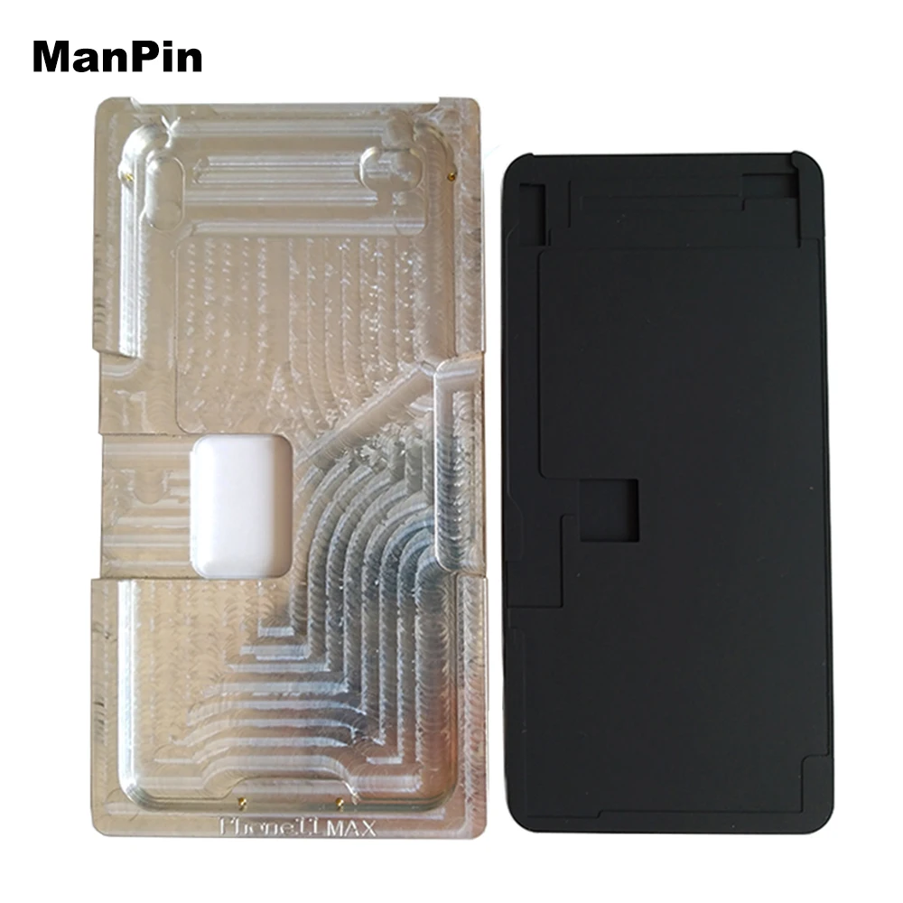 

Metal Mold LCD Screen Alignment for iPhone 11Pro Max 11 XS XR No Bend Flex Cable OCA Laminating Rubber pad Mobile Phone Repair