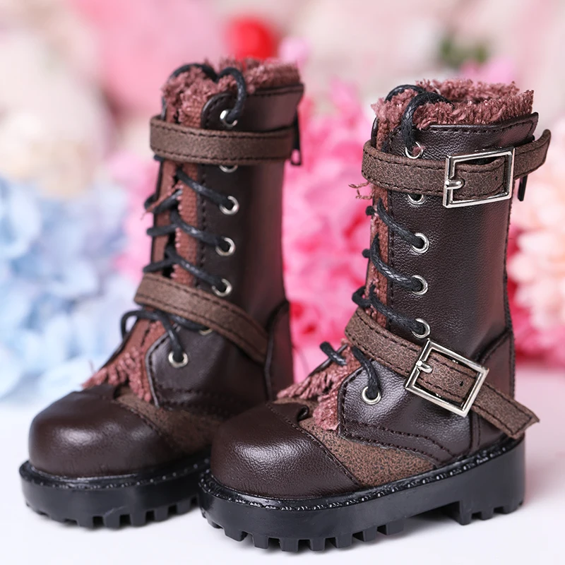 BJD Кукла SD детские сапоги 1/4 средние ботинки из лакированной кожи; Цвет: черный; bjd кукла аксессуары