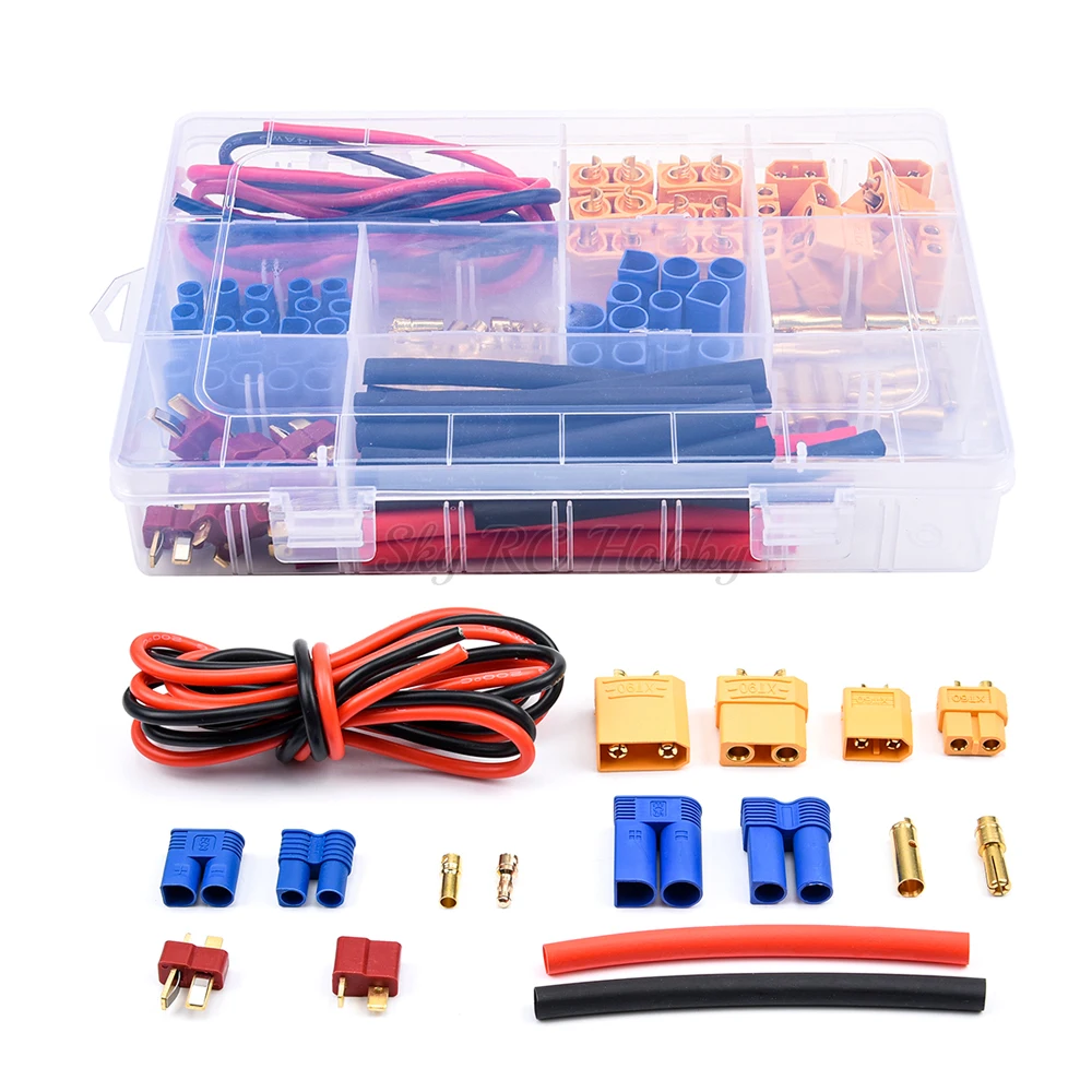 70 шт. T Plug / XT60 XT90 EC3 EC5 Штекерный и гнездовой Разъемы Адаптера комплект
